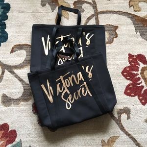 TWO INSULATED VICTORIA'S SECRET COOLER/BEACH BAG